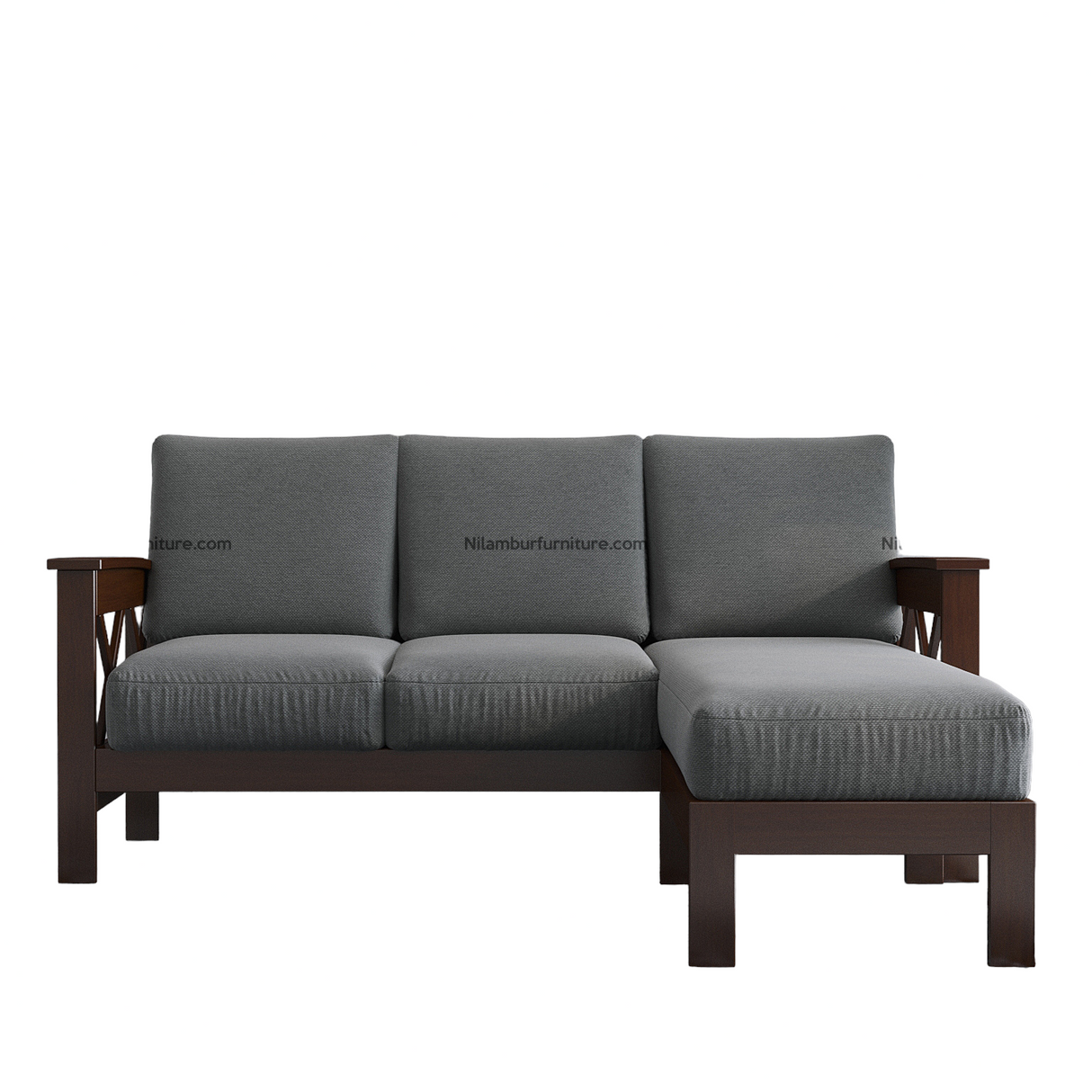 JENEL MAHOGONY LOUNGE SOFA - Nilambur Furniture