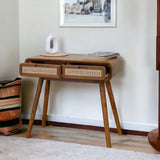 LEGO TEAK WOOD CONSOLE TABLE