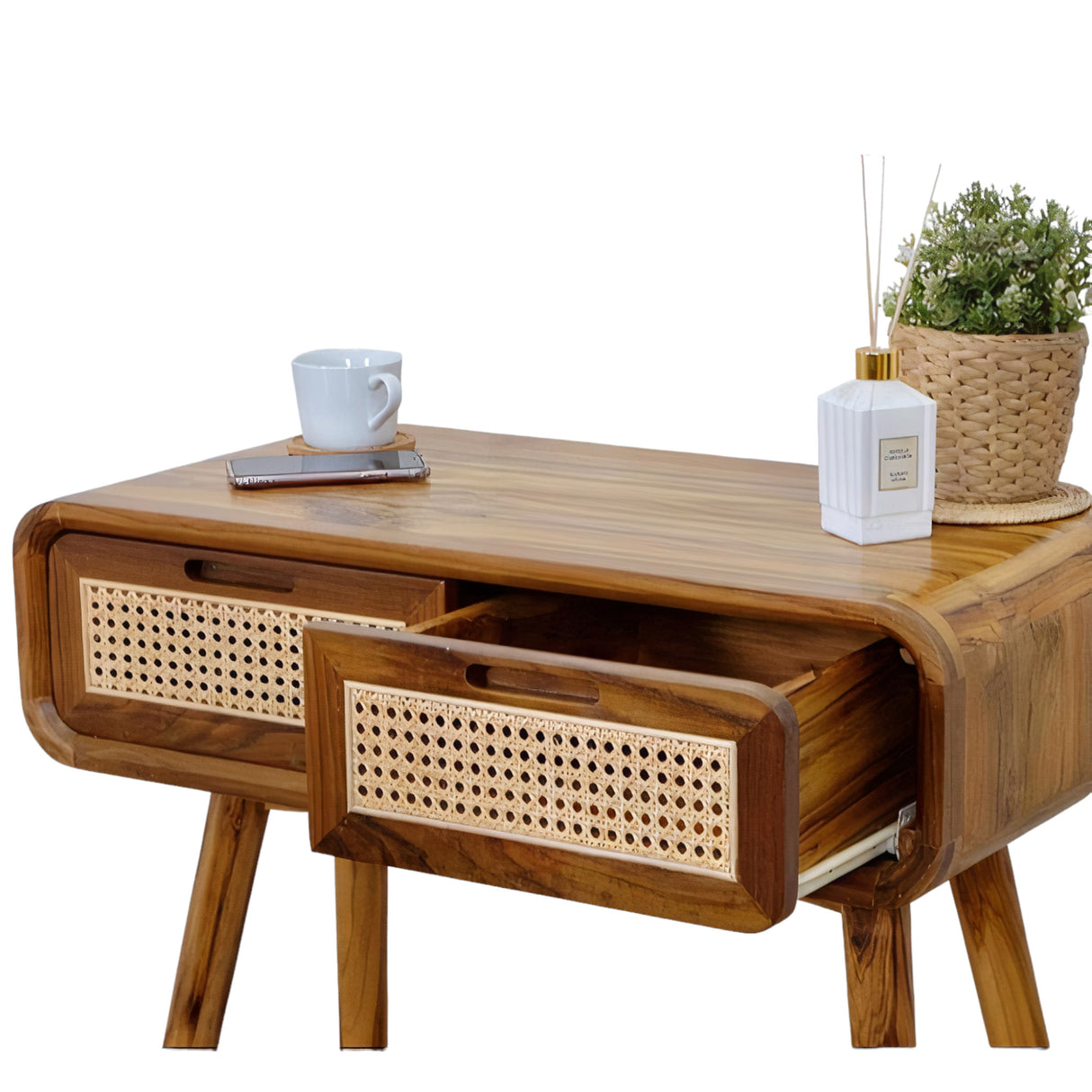 LEGO TEAK WOOD CONSOLE TABLE