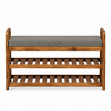 STACKON TEAK SHOE RACK
