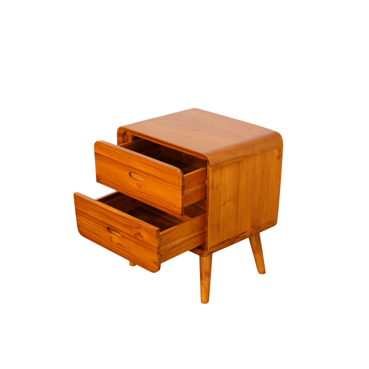 HEXA TEAK WOOD SIDE TABLE