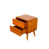 HEXA TEAK WOOD SIDE TABLE