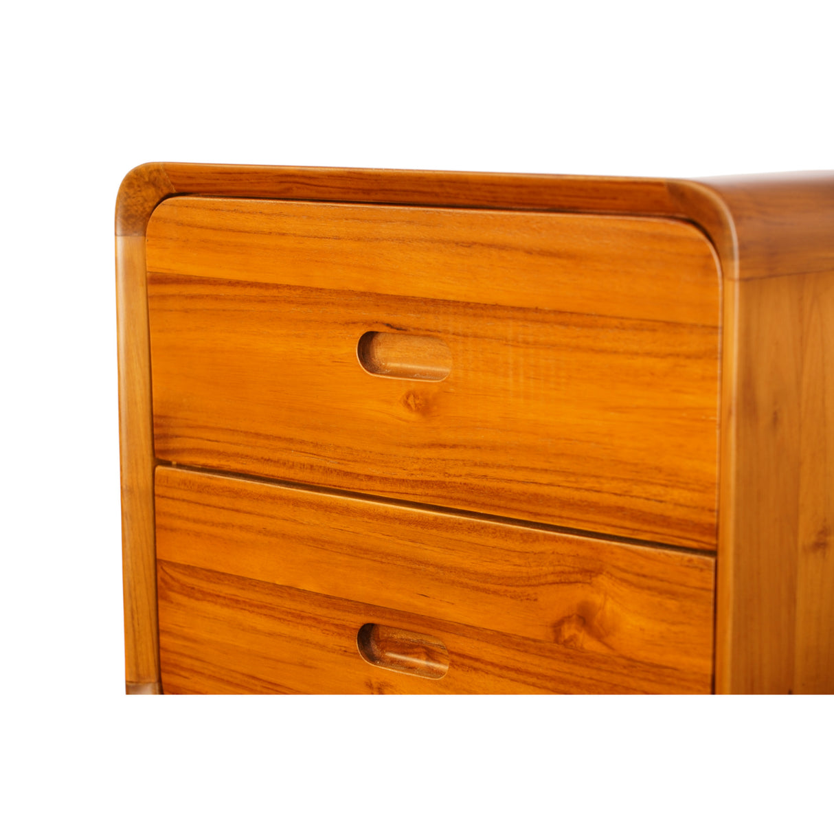 HEXA TEAK WOOD SIDE TABLE