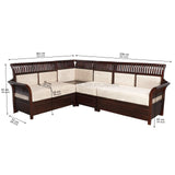 ORCHID ROSE WOOD CORNER SOFA