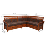 WINGS TEAK WOOD CORNER SOFA