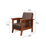 WAVE TEAK WOOD SOFA