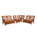 KINGSTON TEAK WOOD CORNER SOFA - Nilambur Furniture