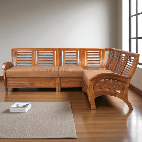 KINGSTON TEAK WOOD CORNER SOFA
