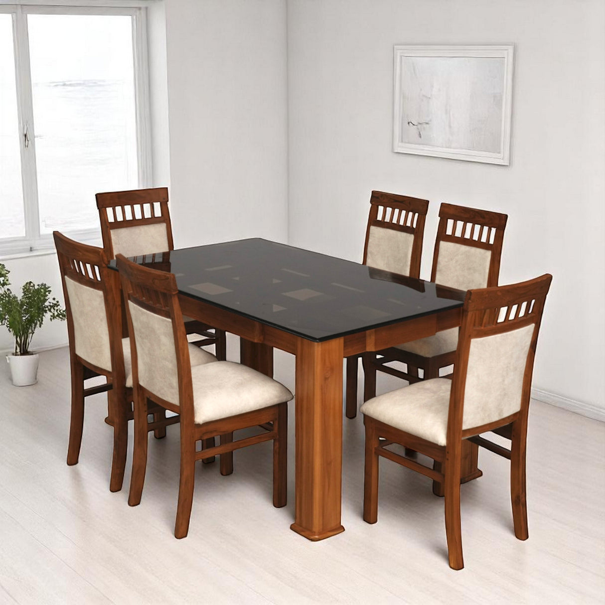 HENRY TEAK WOOD DINING SET