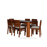 LUCA TEAK WOOD DINING SET - Nilambur Furniture