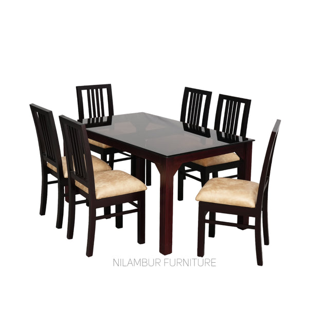 IAN MAHOGONY DINING SET - Nilambur Furniture