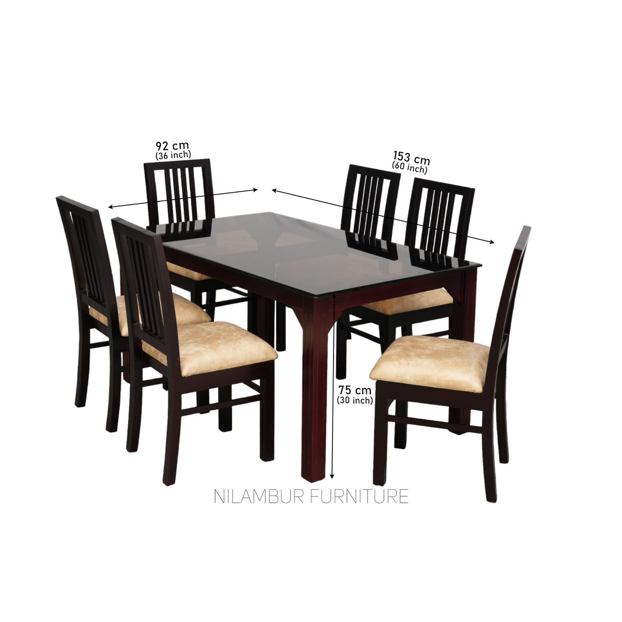 IAN MAHOGONY DINING SET