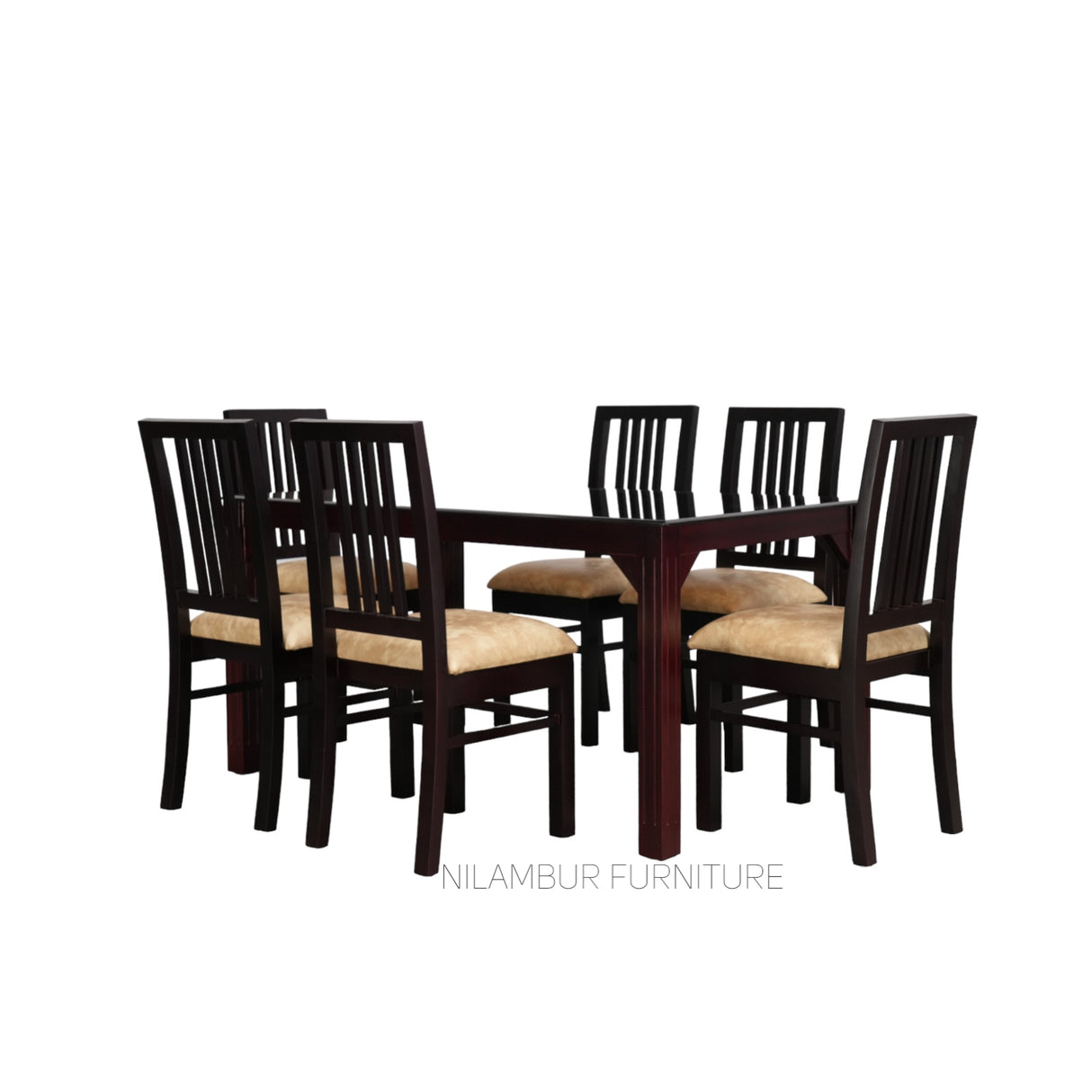 IAN MAHOGONY DINING SET - Nilambur Furniture