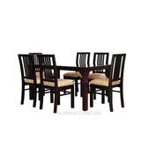 IAN MAHOGONY DINING SET - Nilambur Furniture