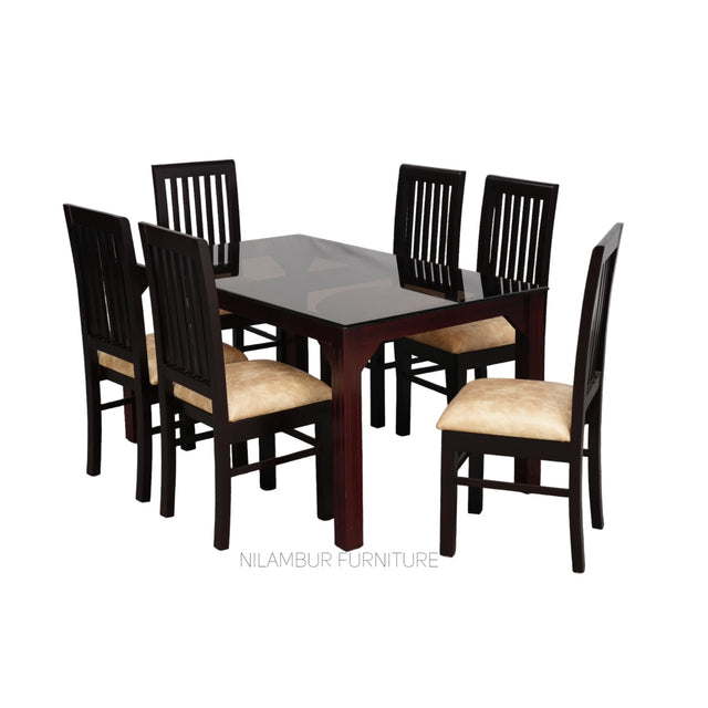 BELLA MAHOGONY DINING SET - Nilambur Furniture