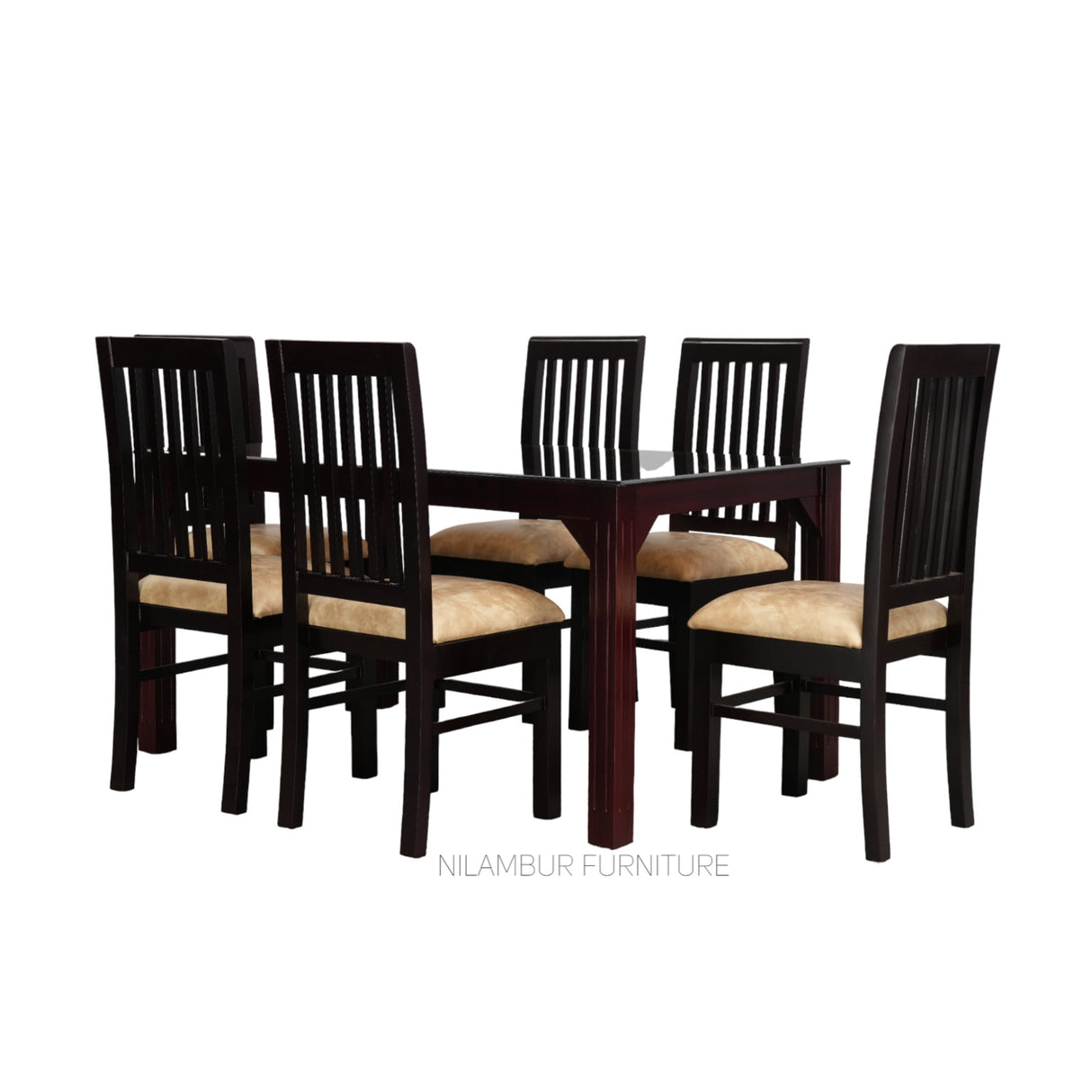 BELLA MAHOGONY DINING SET - Nilambur Furniture