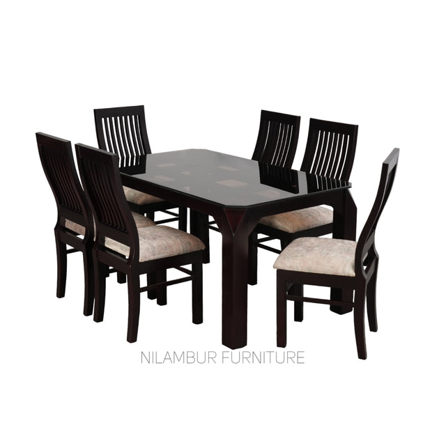 FIONA MAHOGONY DINING SET - Nilambur Furniture