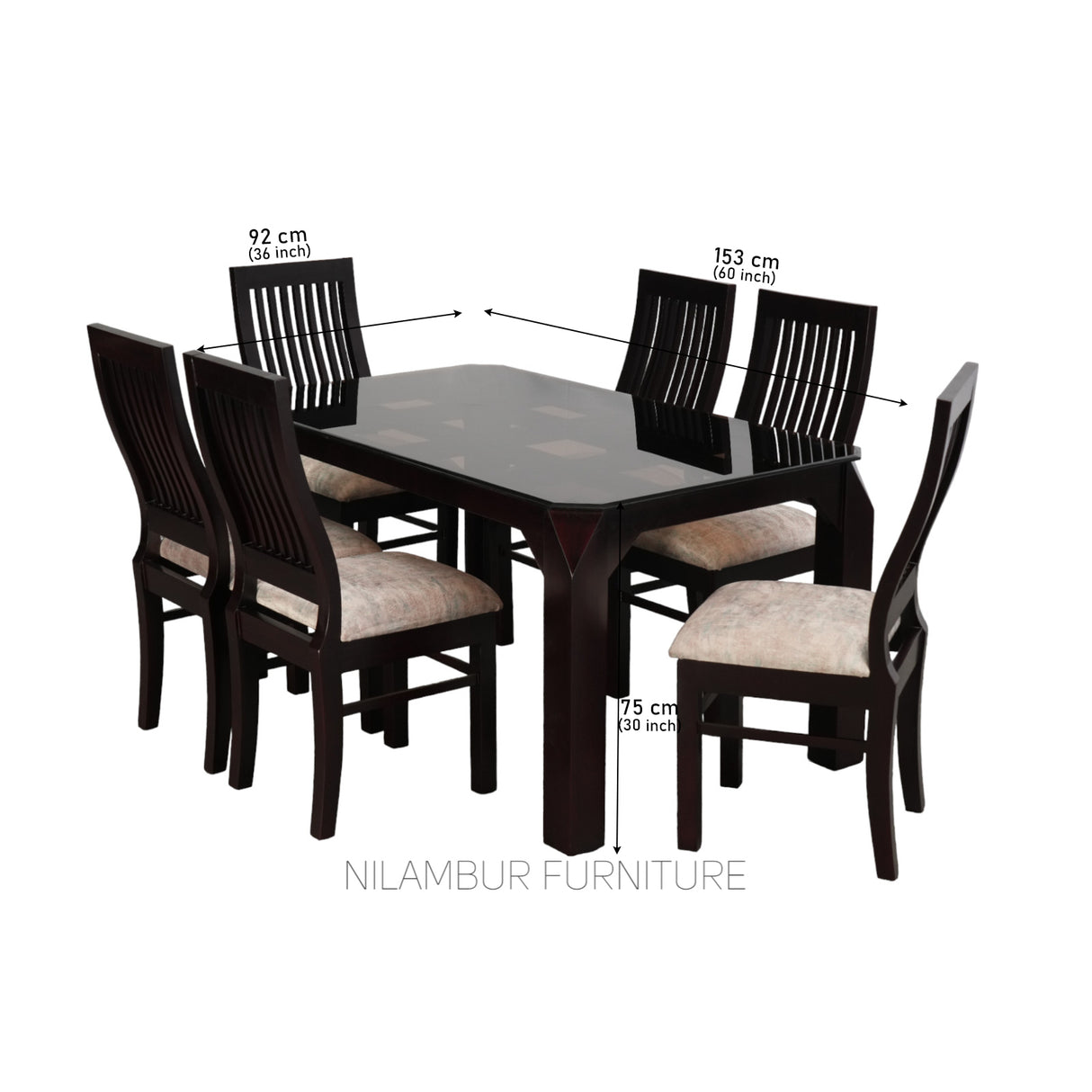 FIONA MAHOGONY DINING SET