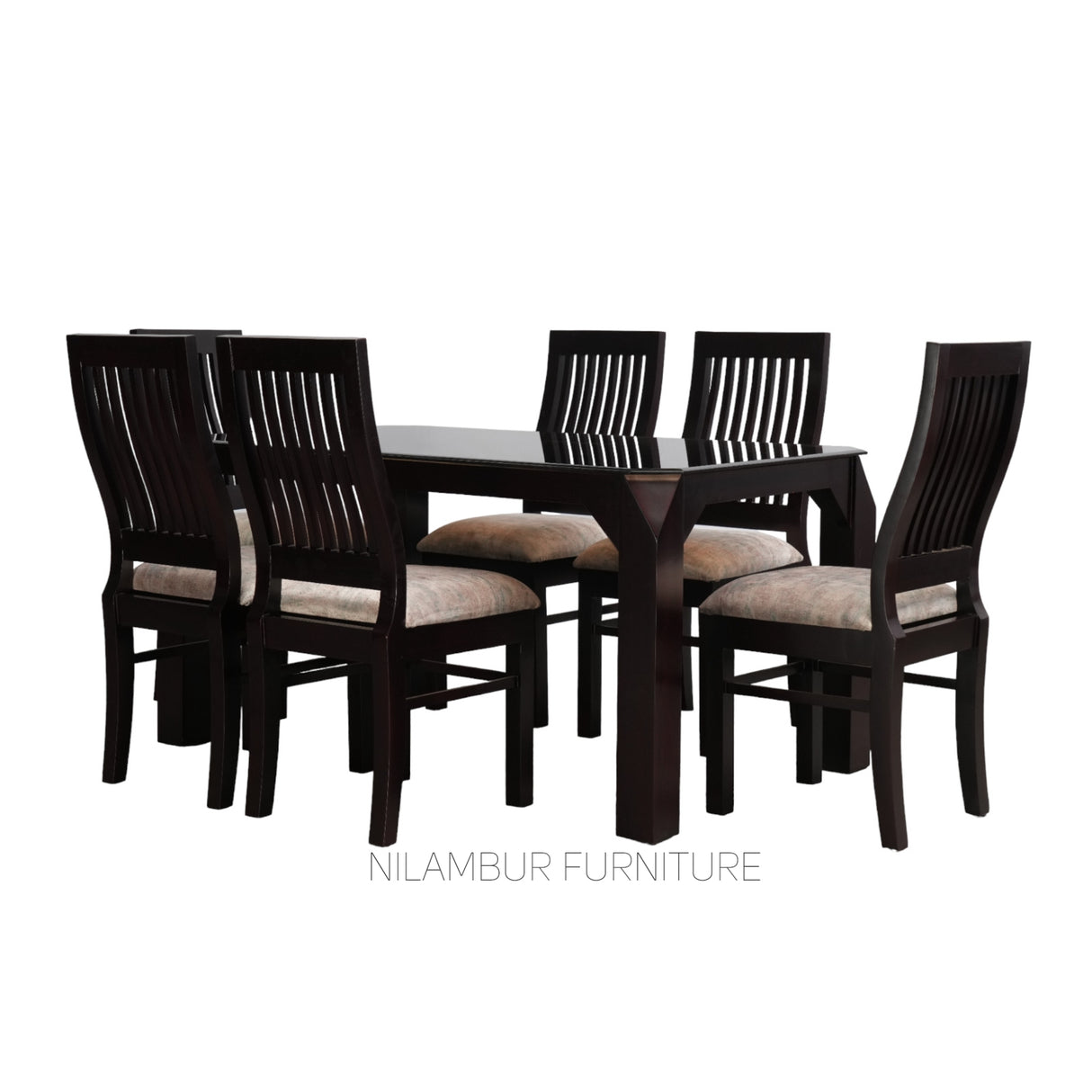 FIONA MAHOGONY DINING SET - Nilambur Furniture