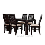 FIONA MAHOGONY DINING SET - Nilambur Furniture