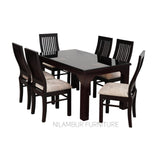 HAZEL MAHOGONY DINING SET - Nilambur Furniture