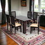 MIA MAHOGONY DINING SET - Nilambur Furniture