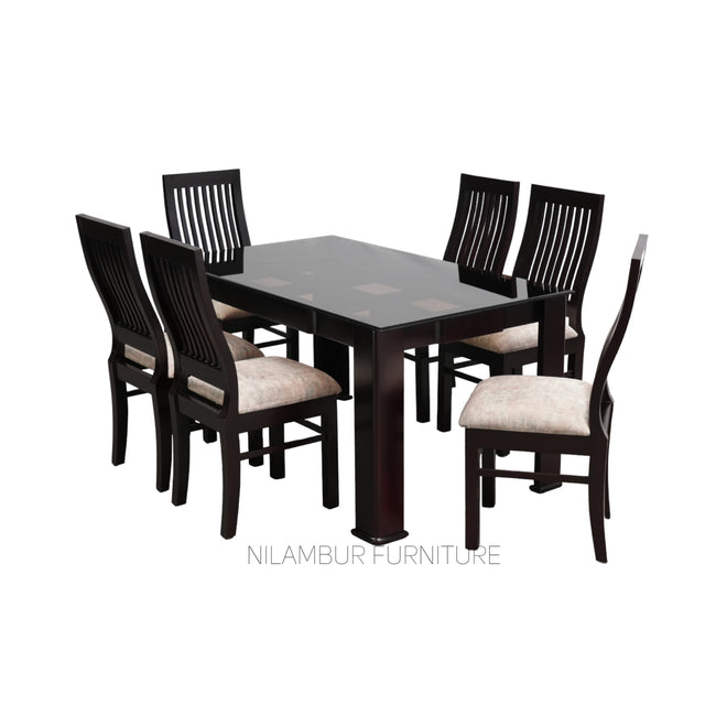 TRINITY MAHOGONY DINING SET - Nilambur Furniture