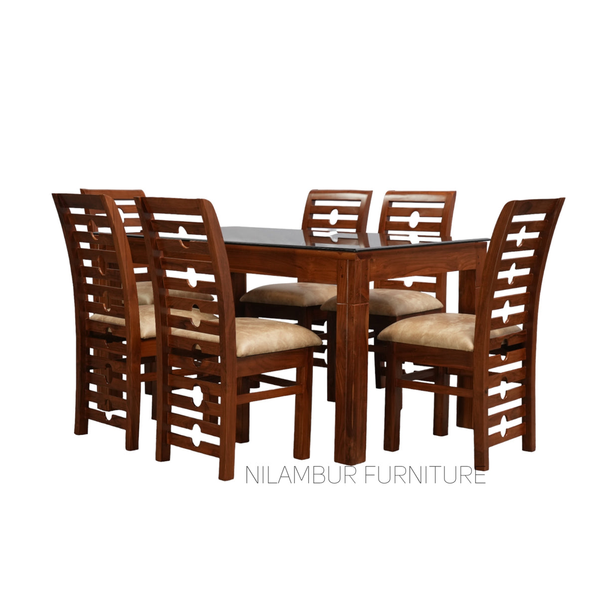 TAYLOR TEAK WOOD DINING SET - Nilambur Furniture