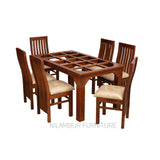 OLIVE TEAK WOOD DINING SET - Nilambur Furniture