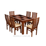 ORION TEAK WOOD DINING SET - Nilambur Furniture