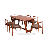 ROBIN MAHOGONY DINING SET - Nilambur Furniture