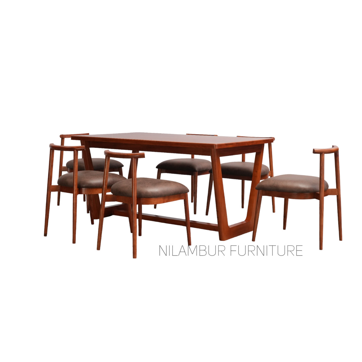 ROBIN MAHOGONY DINING SET - Nilambur Furniture