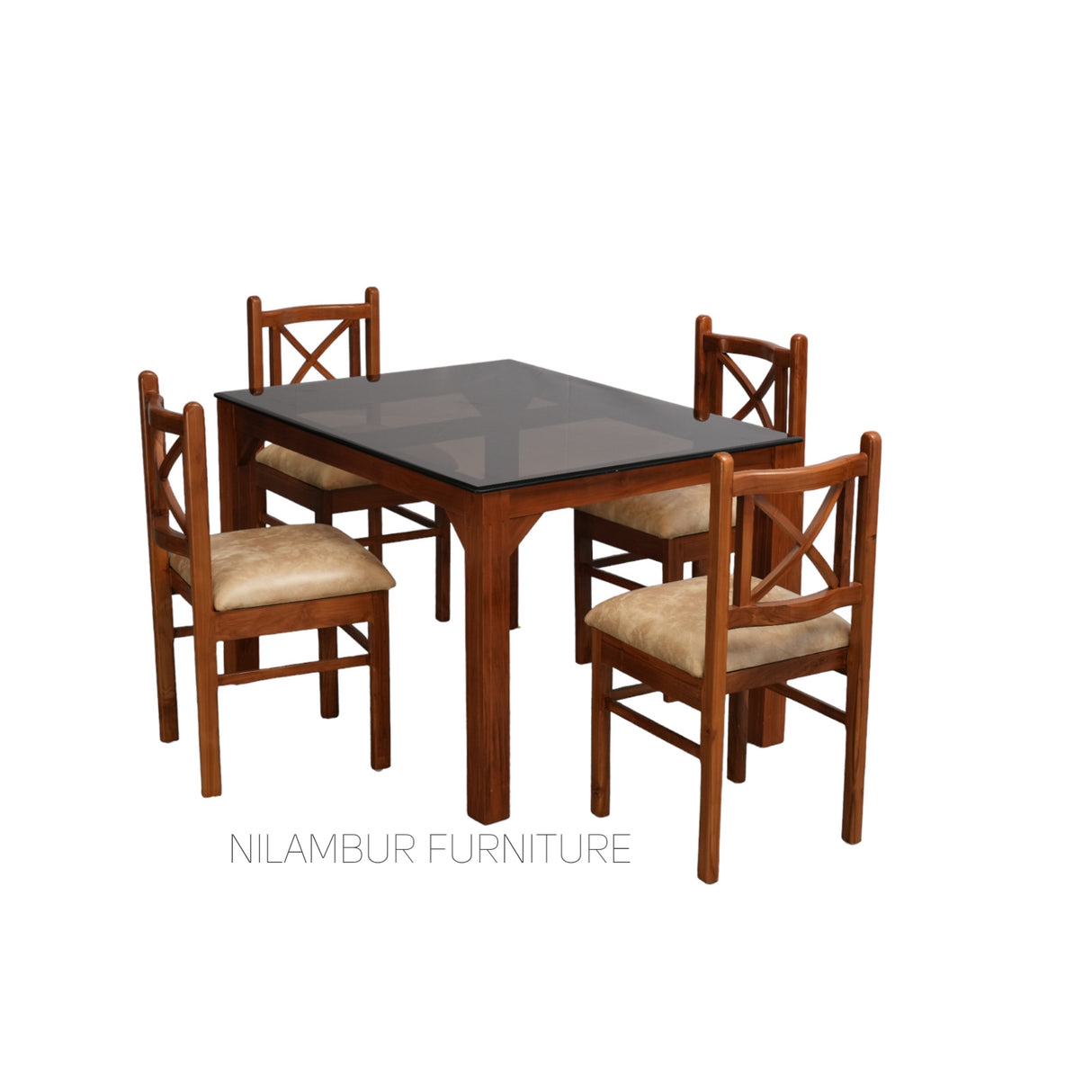 CEDAR TEAK DINING SET - Nilambur Furniture