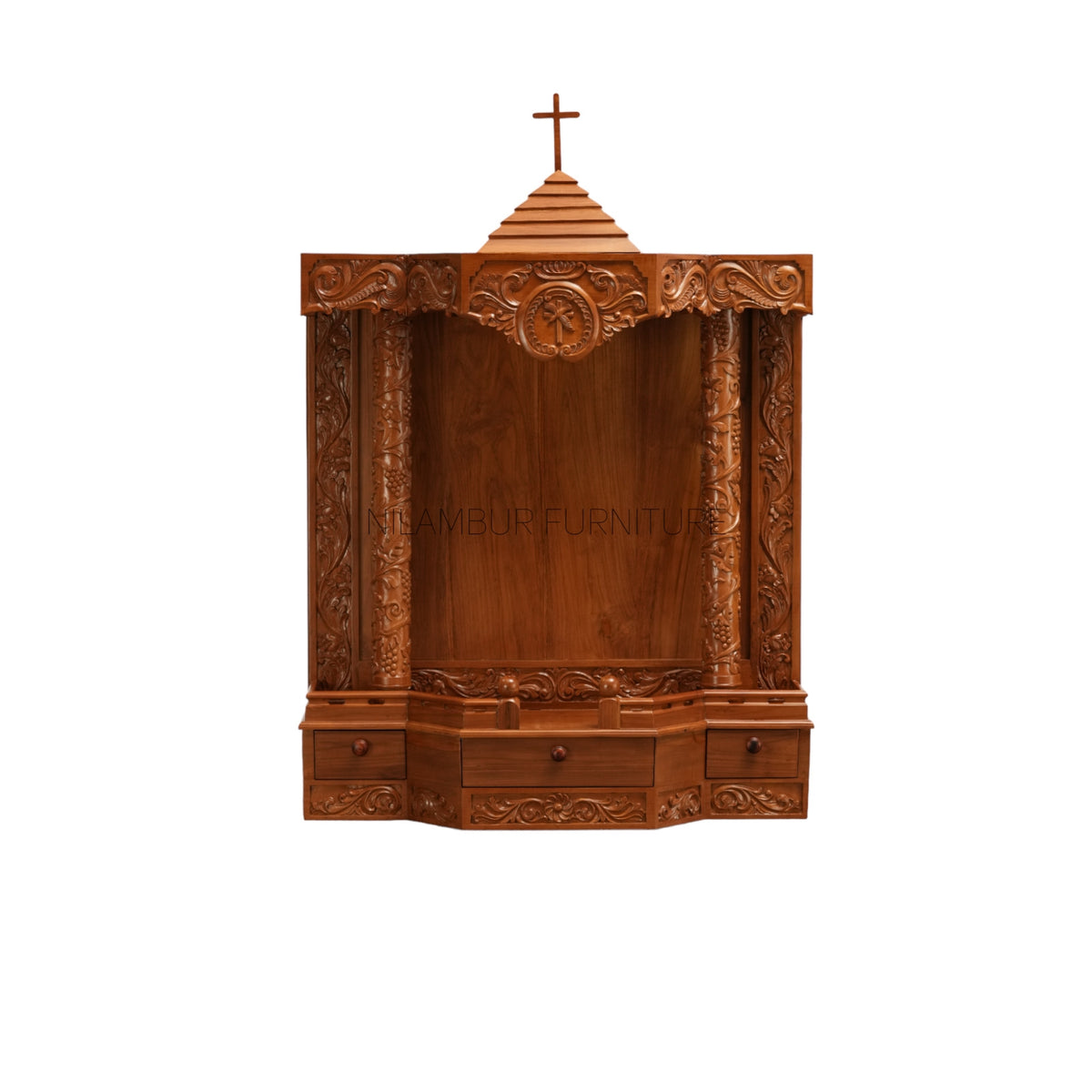 DIVINE TEAK WOOD PRAYER UNIT - Nilambur Furniture