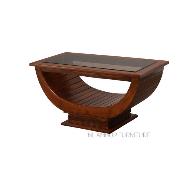 LOKESH TEAK COFFEE TABLE - Nilambur Furniture