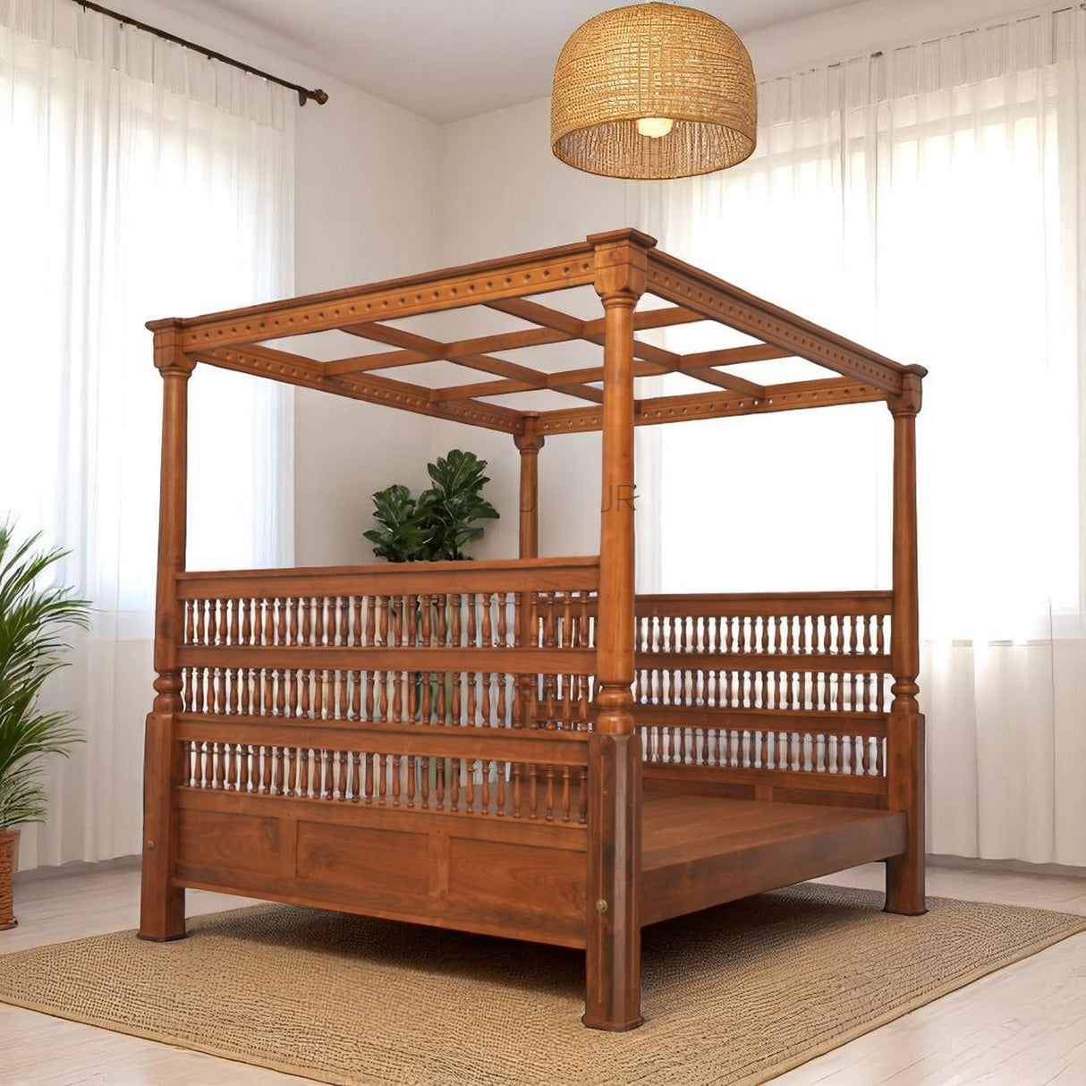 BEVAN TEAK WOOD BED COT