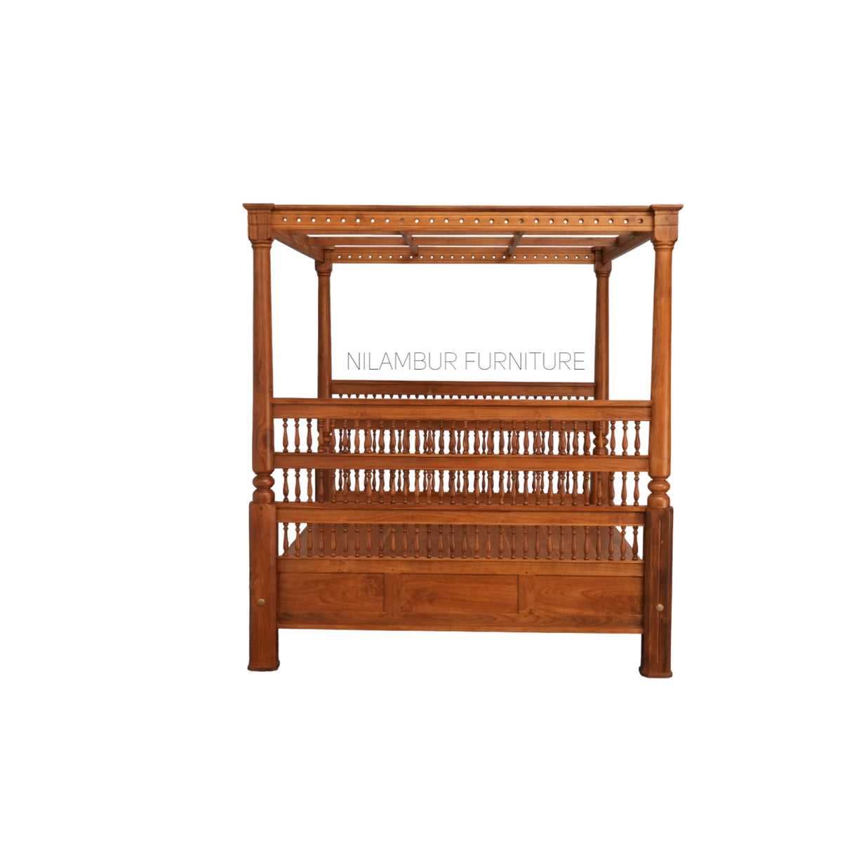 BEVAN TEAK WOOD BED COT - Nilambur Furniture