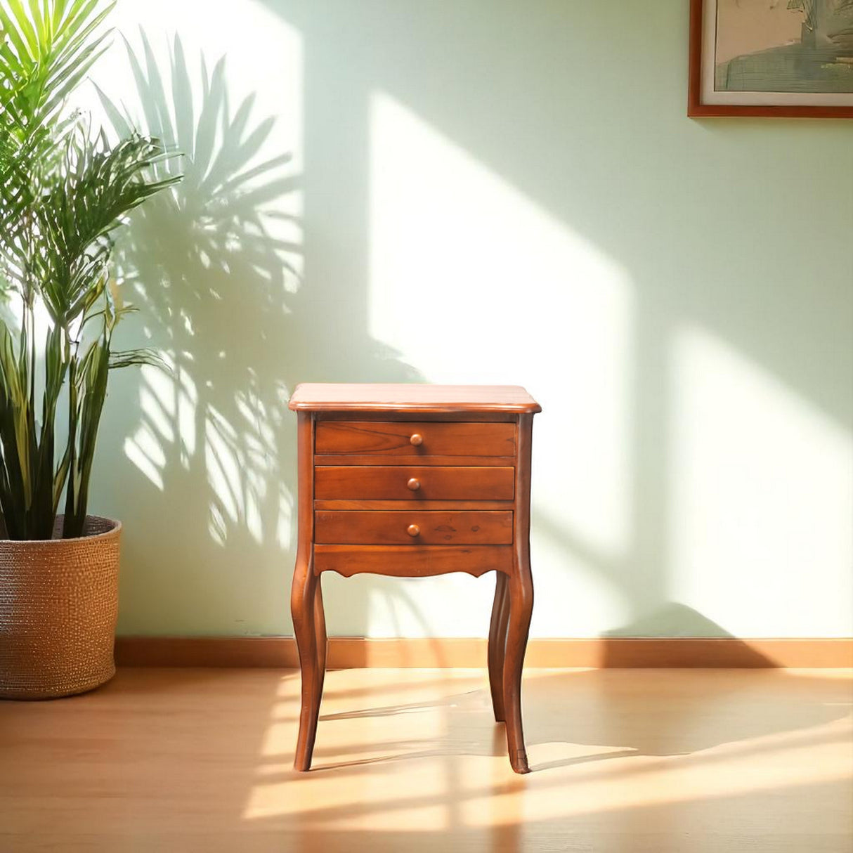 VIOLET TEAK WOOD SIDE TABLE