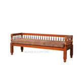 CRASSY TEAK WOOD DIWAN - Nilambur Furniture