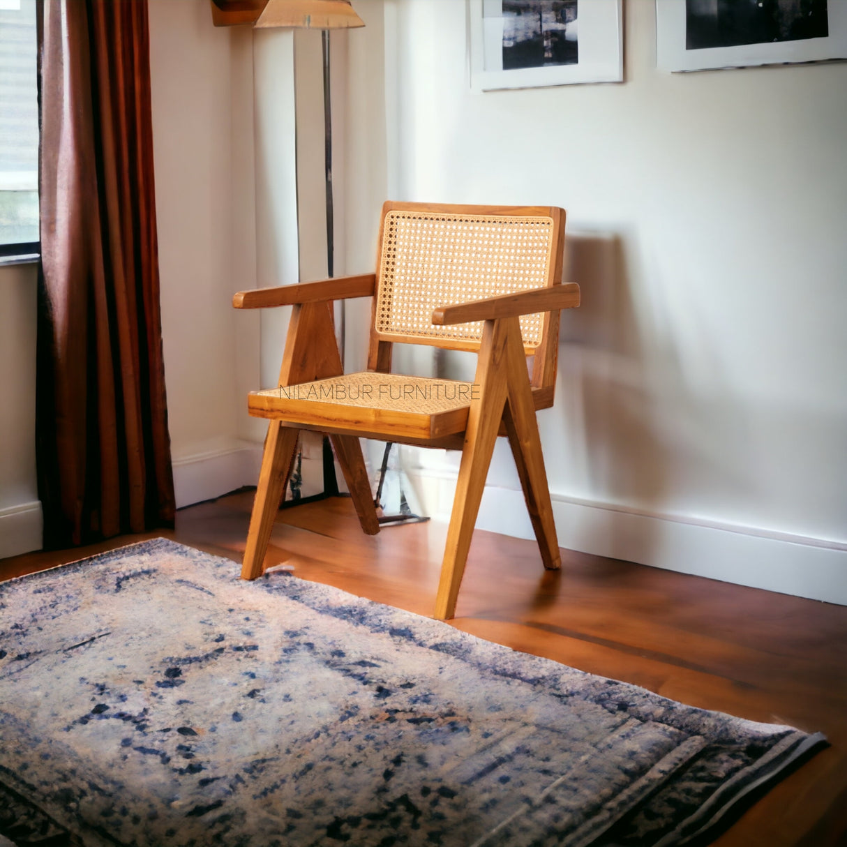 CHANDIGHAR TEAK WOOD CHAIR - Nilambur Furniture