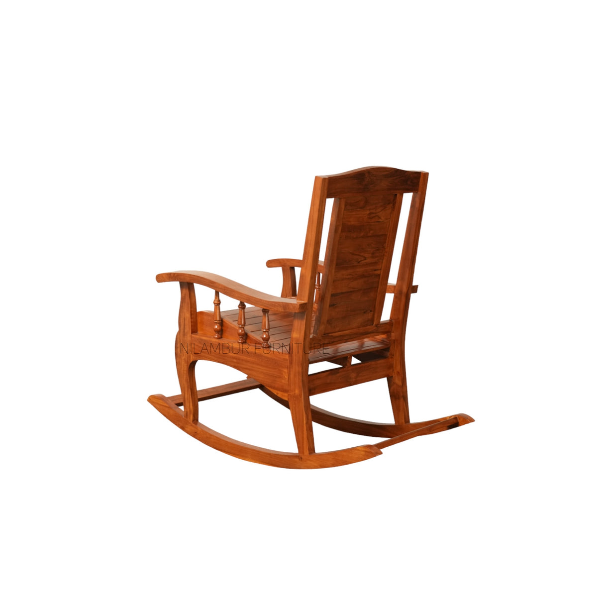 SHILA TEAK WOOD ROCKING CHAIR - Nilambur Furniture