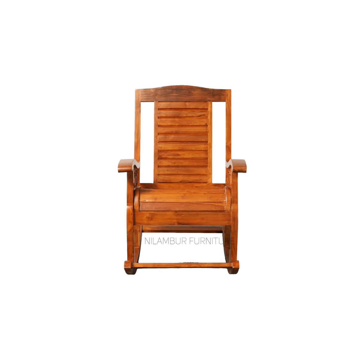 SHILA TEAK WOOD ROCKING CHAIR - Nilambur Furniture