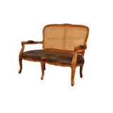 AYUSH TEAK WOOD RATTAN SOFA - Nilambur Furniture