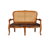 AYUSH TEAK WOOD RATTAN SOFA - Nilambur Furniture