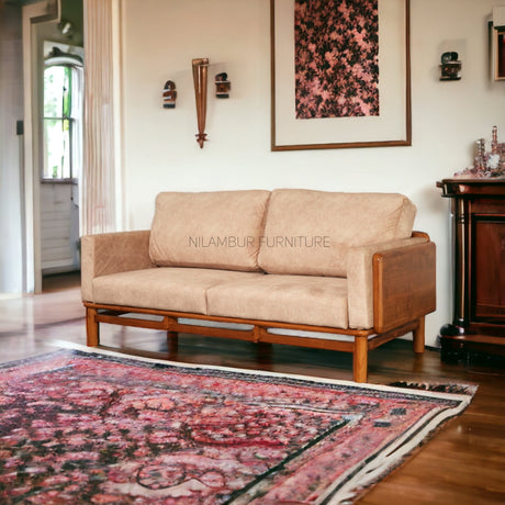 CAIRO TEAK WOOD SOFA - Nilambur Furniture