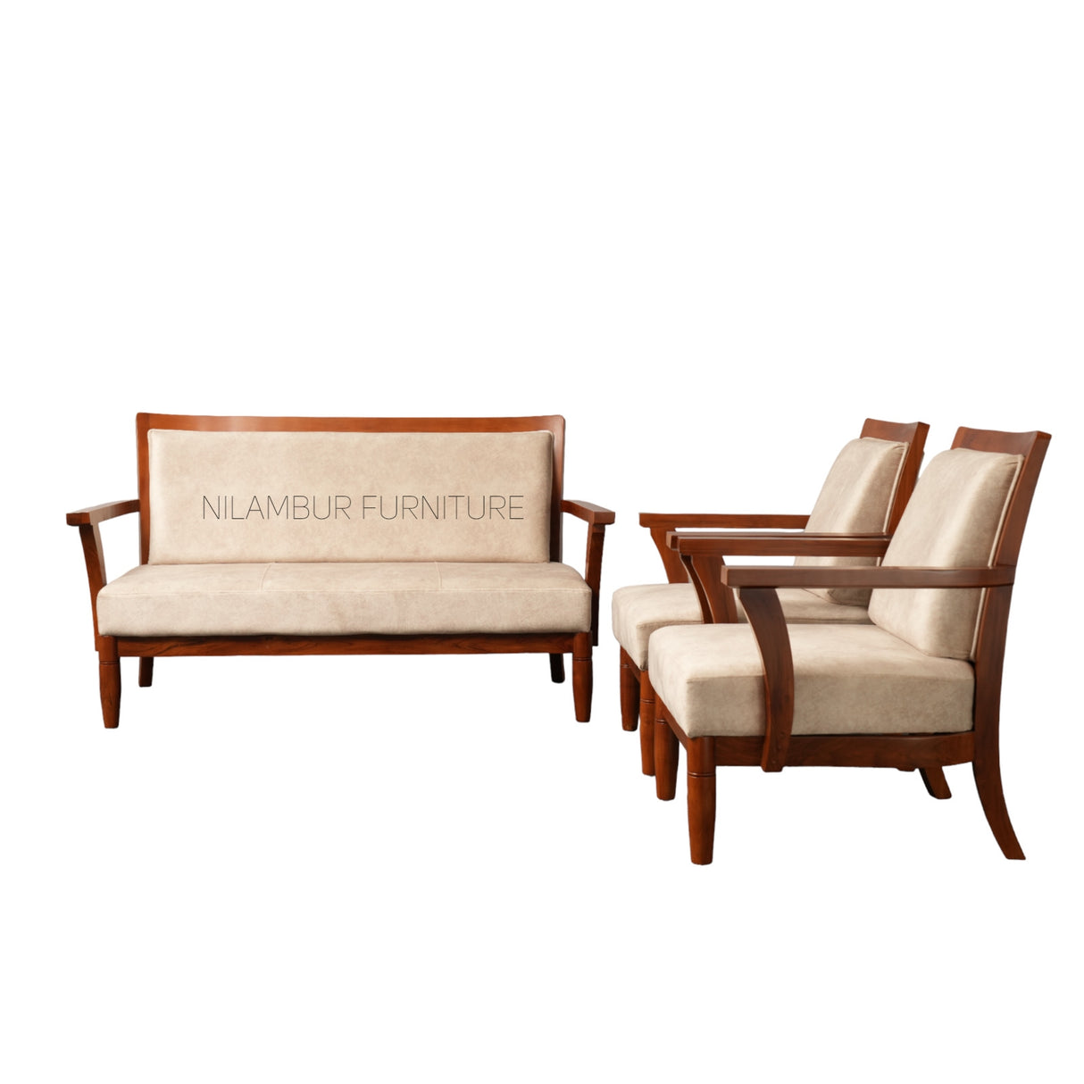 ASHLEY TEAK WOOD SOFA - Nilambur Furniture