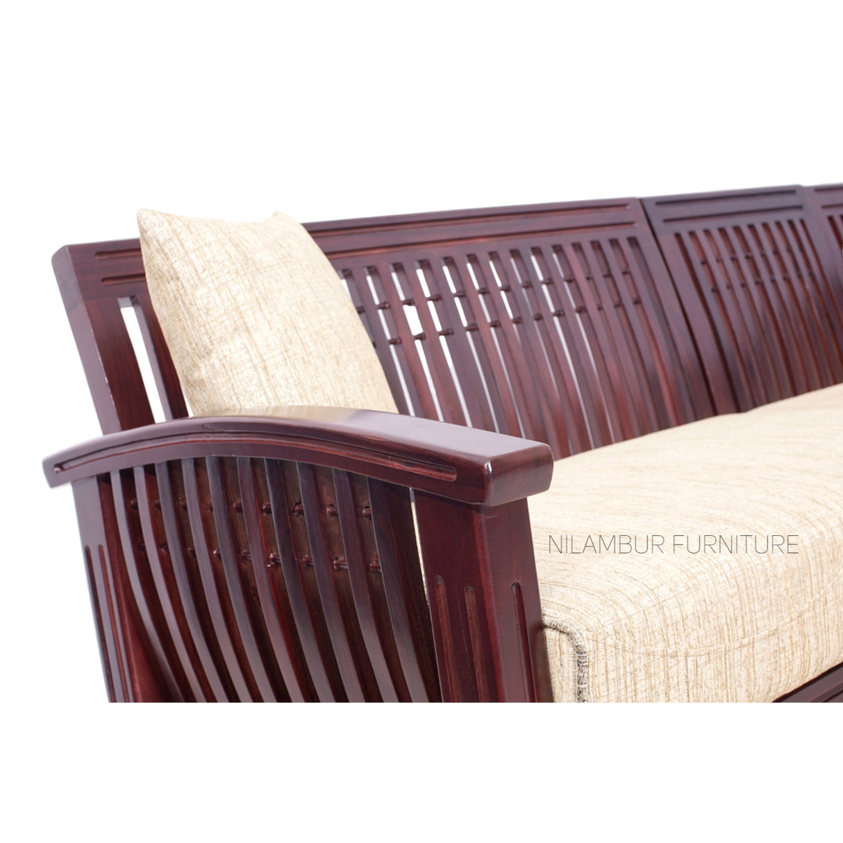 NEEDLE ROSEWOOD CORNER SOFA - Nilambur Furniture