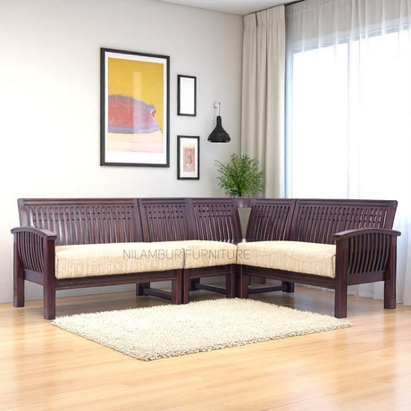 NEEDLE ROSEWOOD CORNER SOFA