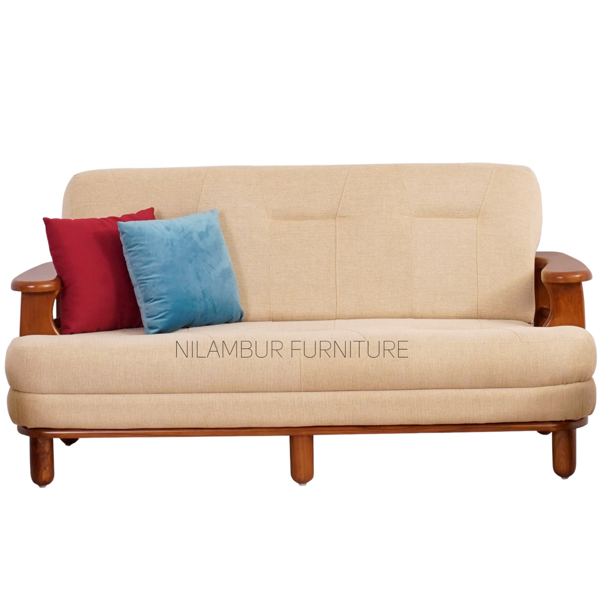 EXPRESSO TEAK WOOD SOFA - Nilambur Furniture