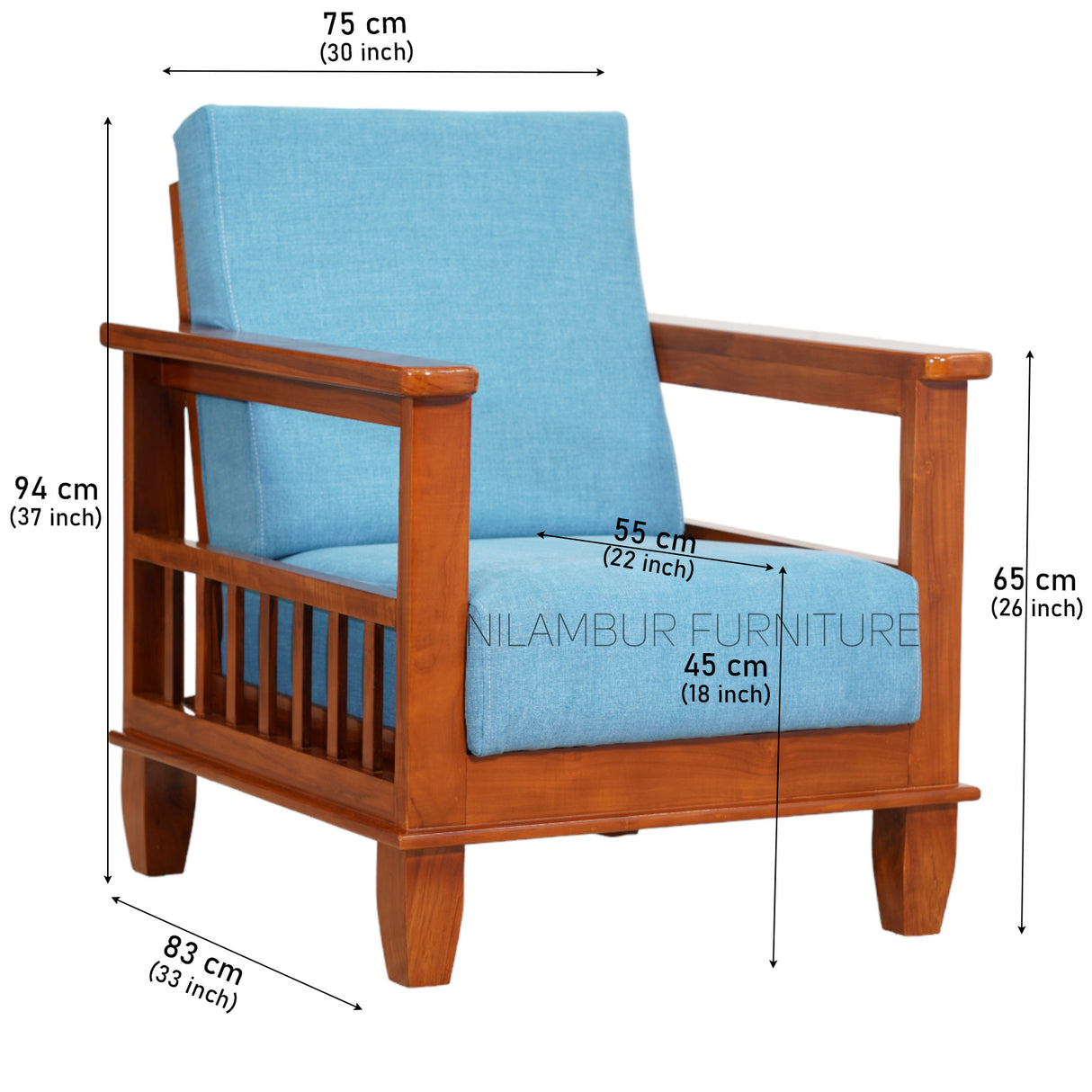 OWENS TEAK WOOD SOFA